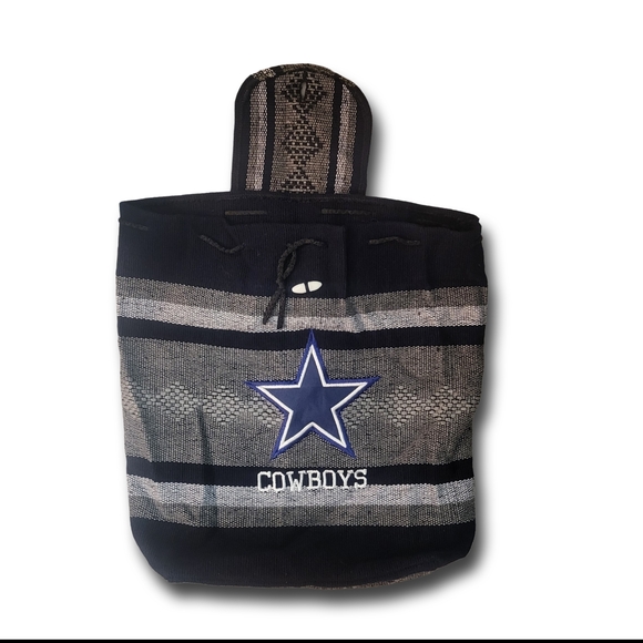 🌿Dallas Cowboys Fan Woven Drawstring Backpack⭐ - Picture 10 of 16